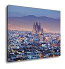 Gallery Wrapped Canvas, Barcelona City In Spain