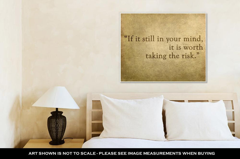 Gallery Wrapped Canvas, Inspirational Quote Words By Paulo Coelho On Old Grunge Backgrou