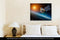 Gallery Wrapped Canvas, Space Satellite Orbiting The Earth On A Star Sun Elements Of This Image
