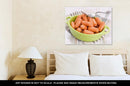 Gallery Wrapped Canvas, Bowl Full Of Mini Frankfurt With Fork