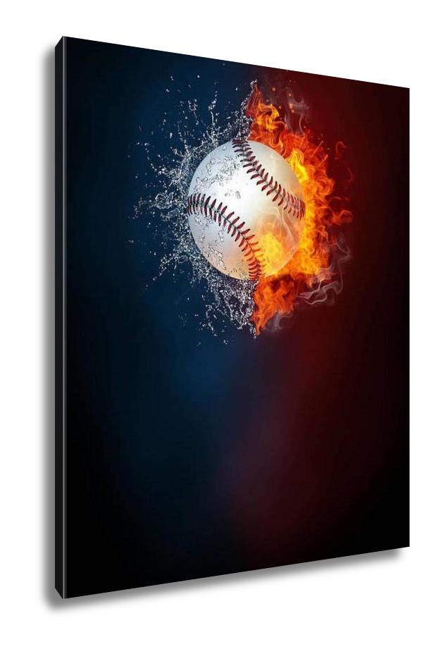 Gallery Wrapped Canvas, Baseball Sports Tournament Modern Poster Template