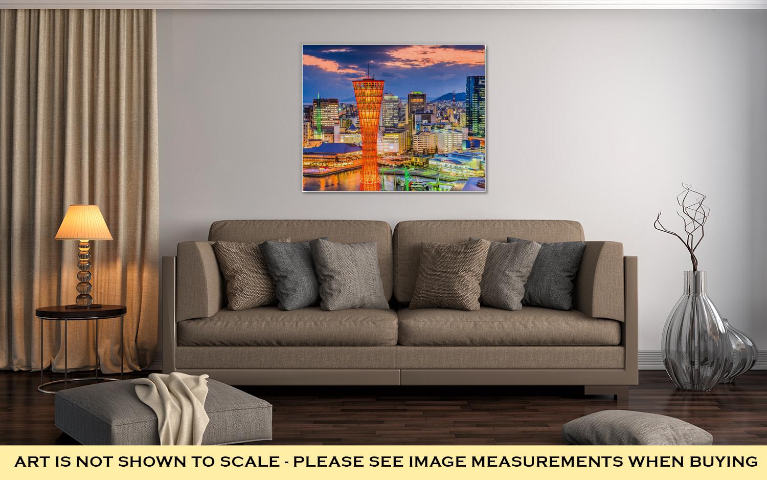 Gallery Wrapped Canvas, Kobe Japan Cityscape