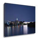 Gallery Wrapped Canvas, Panoramic Photo Of Washington D C Skyline At Night