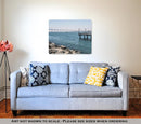 Metal Panel Print, Fishing Pier At Embarcadero Park South In San Diego California With The