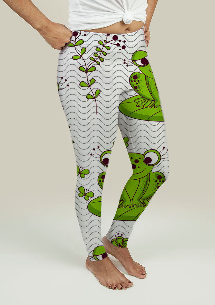 Leggings with Frogs