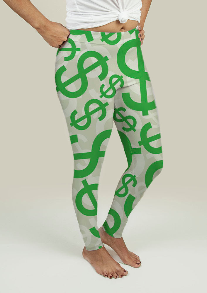 Leggings with Dollar Signs