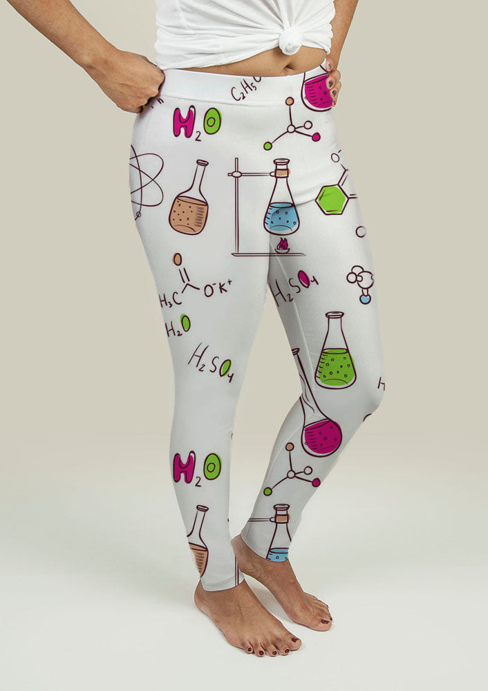 Leggings with Chemistry Pattern