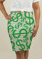Pencil Skirt with Dollar Signs