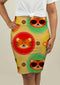 Pencil Skirt with Baby Tigers