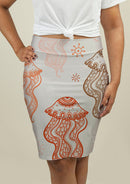 Pencil Skirt with Jellyfish