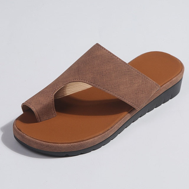 Women Leather Platform Sandal