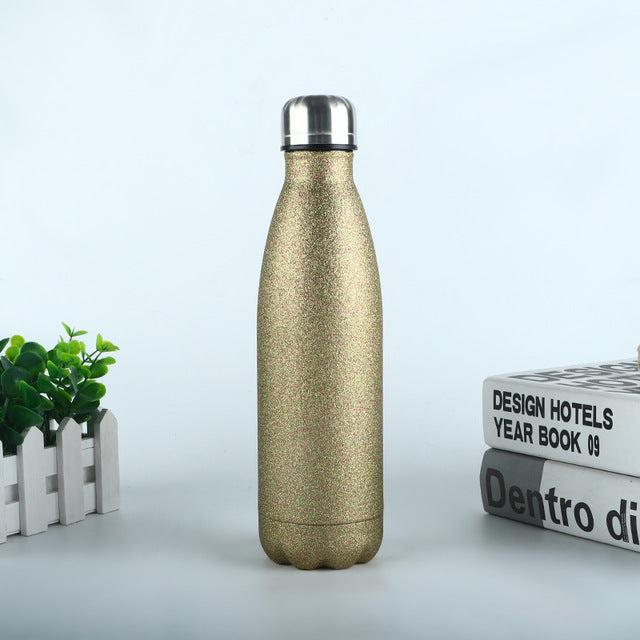 LOGO Custom Thermos Bottle Vacuum Flasks Stainless Steel Water Bottle Portable Sports Gift Cups