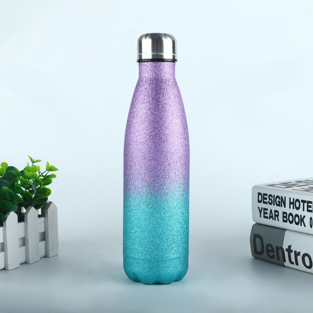 LOGO Custom Thermos Bottle Vacuum Flasks Stainless Steel Water Bottle Portable Sports Gift Cups