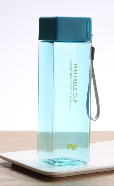 New Square Water Bottles with Rope