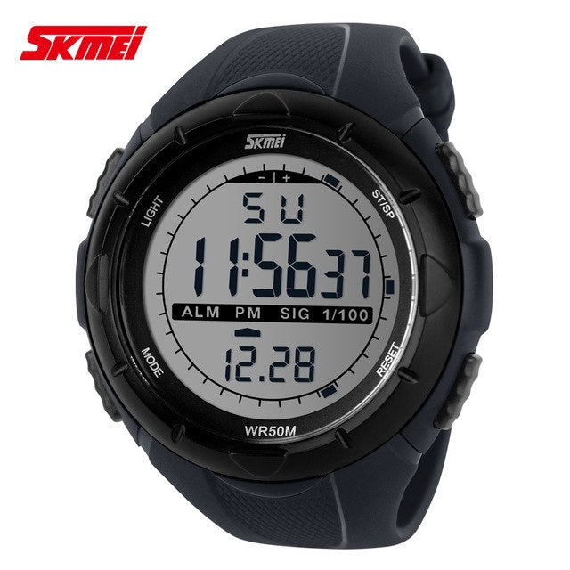 Men MILITARY STYLE LED SPORT WATCH BY SKMEI