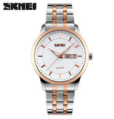 Men Stainless Steel Dress Watches By SKMEI Luxury Brand