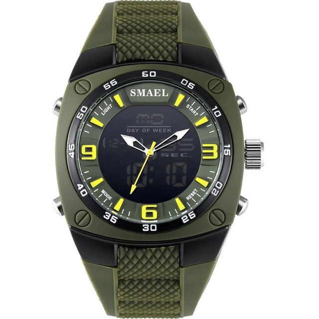 Men Analog & Digital Quartz Fashion & Military Style Wristwatches By: SMAEL