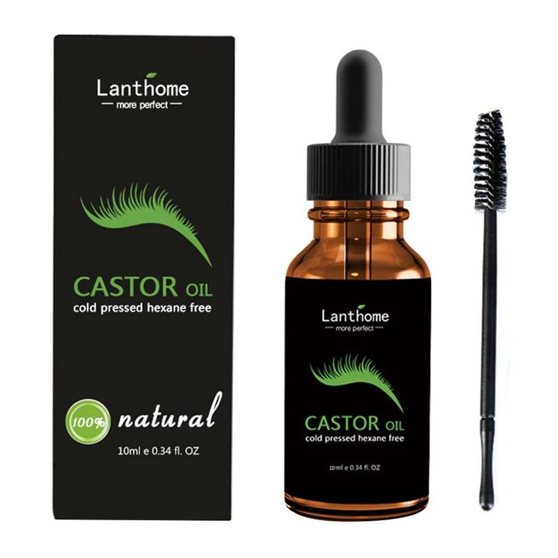 Professional Women Makeup Eye Lash Longer Thicker Eyebrow Growth Enhancer Moisturizing Castor Oil Eyelash Growth Treatments 10ml