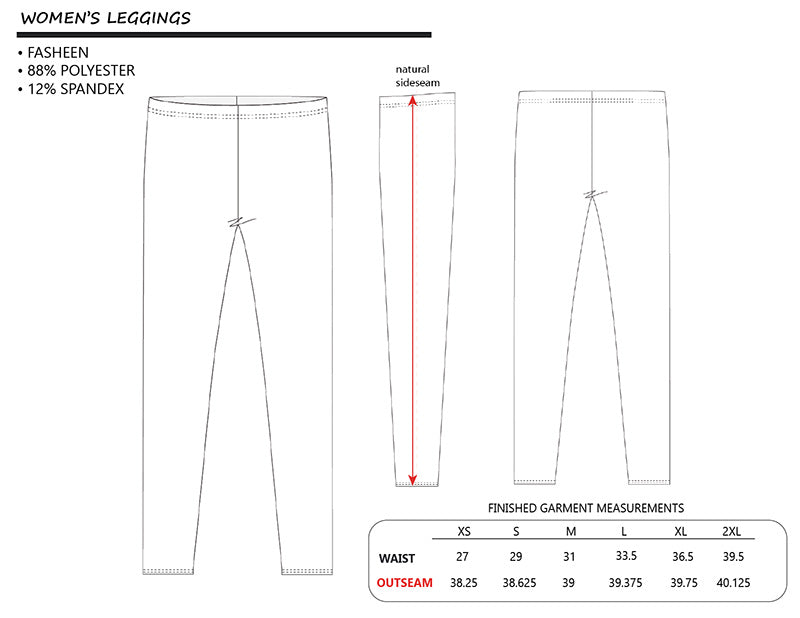 Leggings with Drum Set Pattern